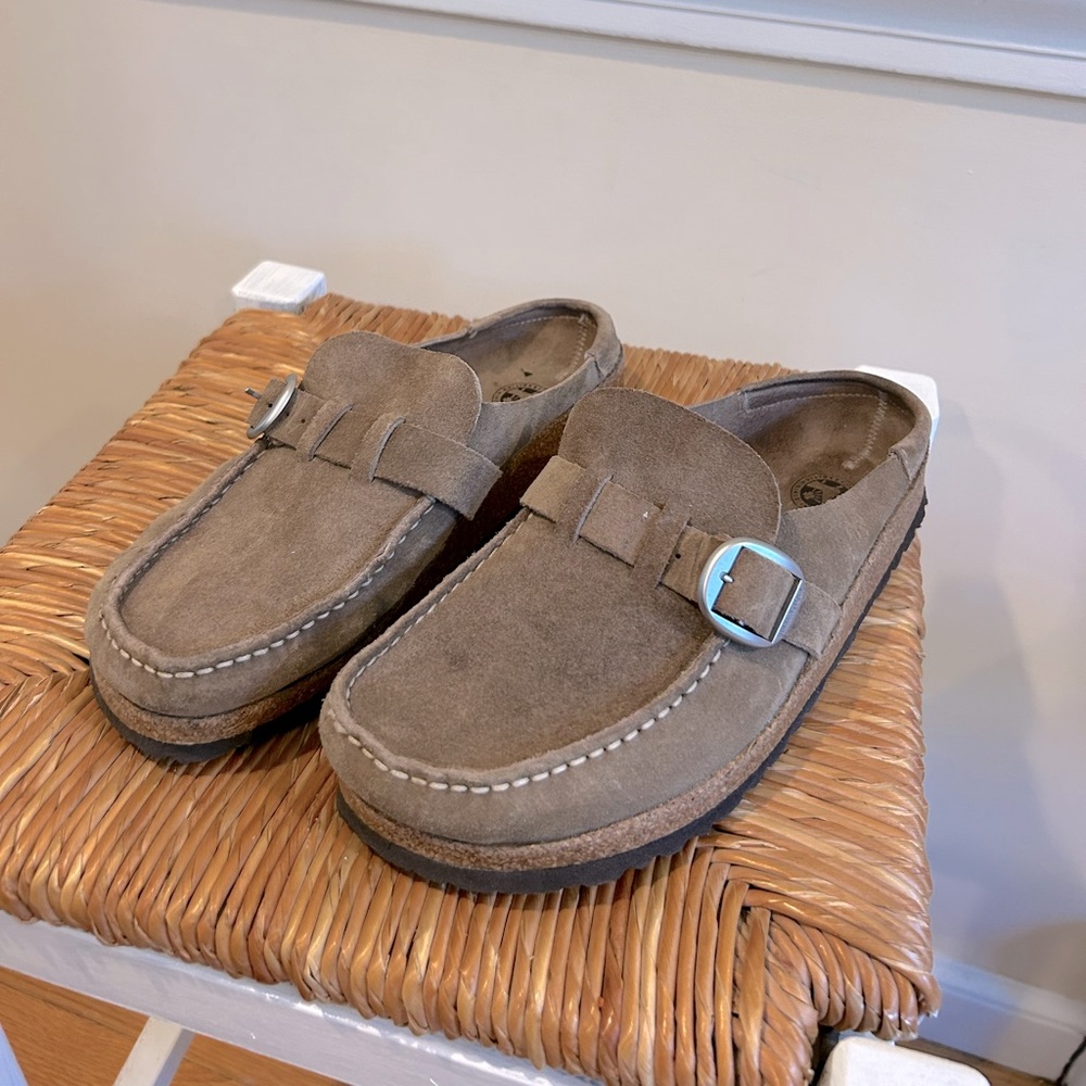 Birkenstock Buckley Suede Leather Slip on Loafers